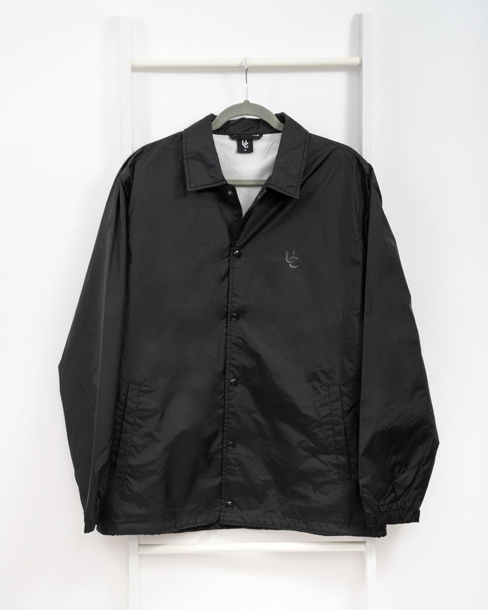 London Coach Jacket (Black on Black) - Main Image