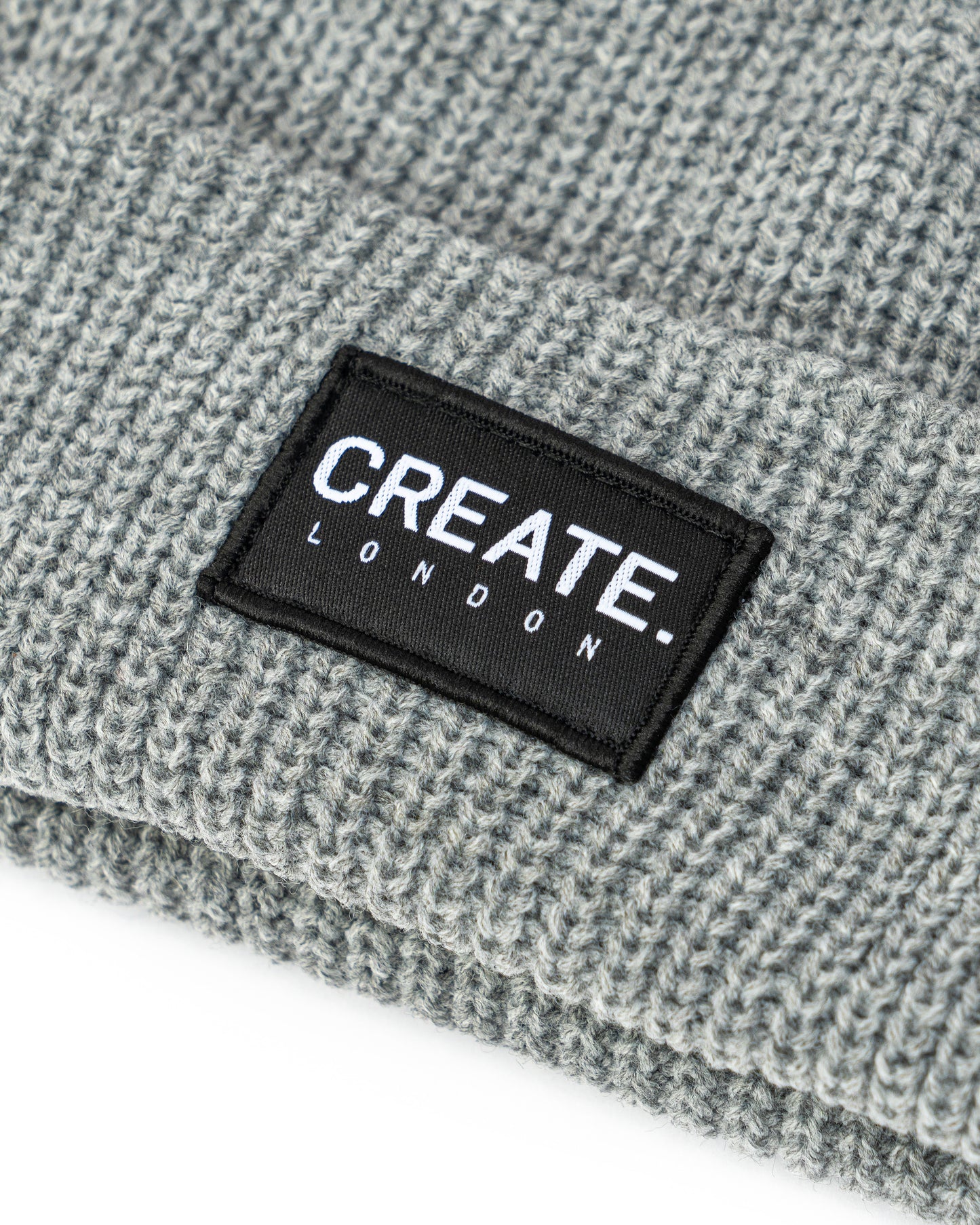 Create. London Cable Beanie - Grey