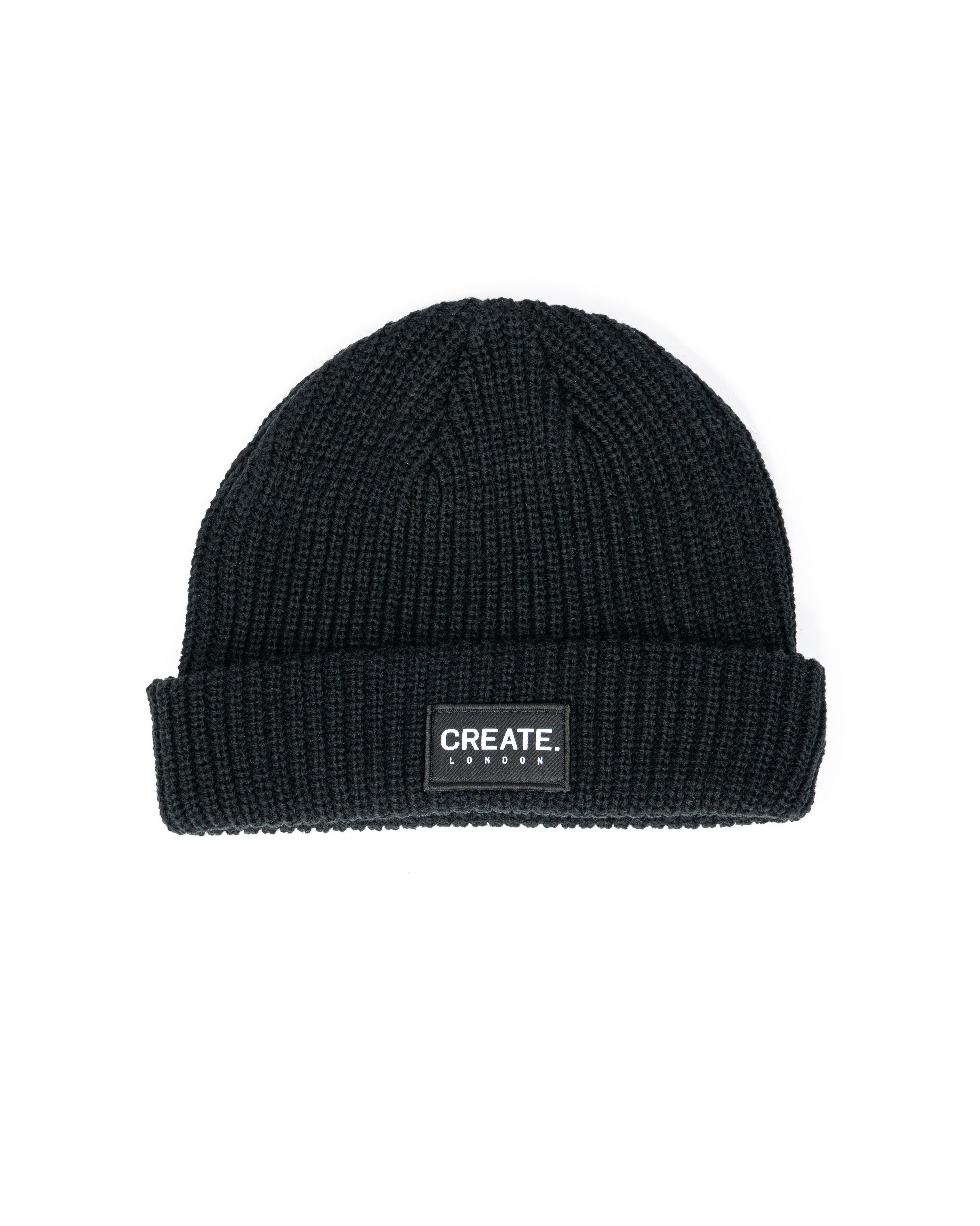 Create. London Cable Beanie -Black