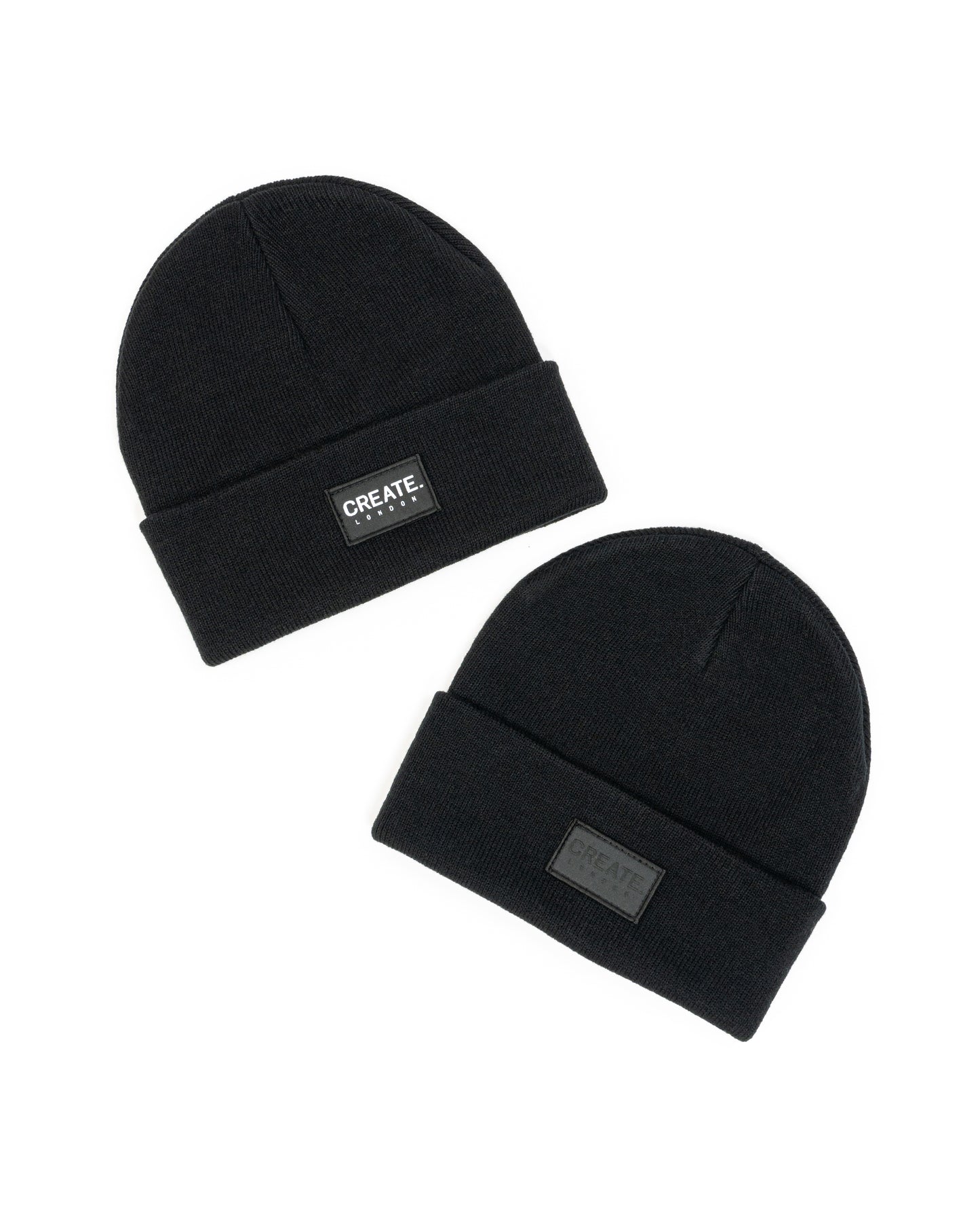 Create. London Cuff Beanie - Black