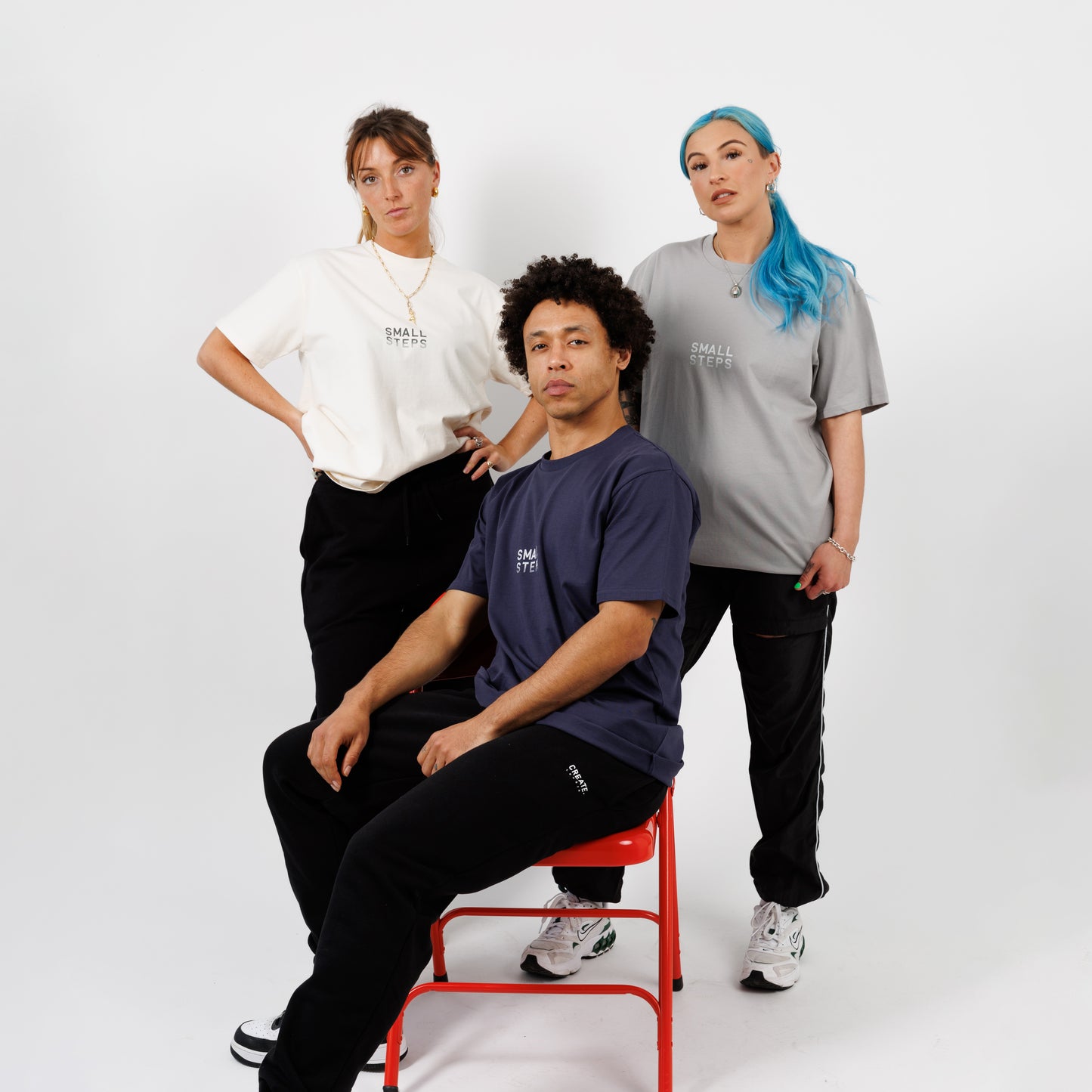 Small Steps Essentials T-Shirt (Storm Grey)