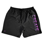 CREATE. Active Shorts (Black / Pink)