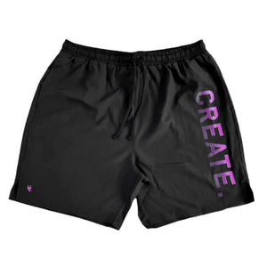 CREATE. Active Shorts (Black / Pink)