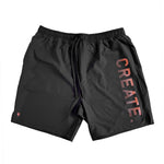 CREATE. Active Shorts (Black / Orange)