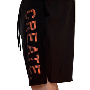 CREATE. Active Shorts (Black / Orange)