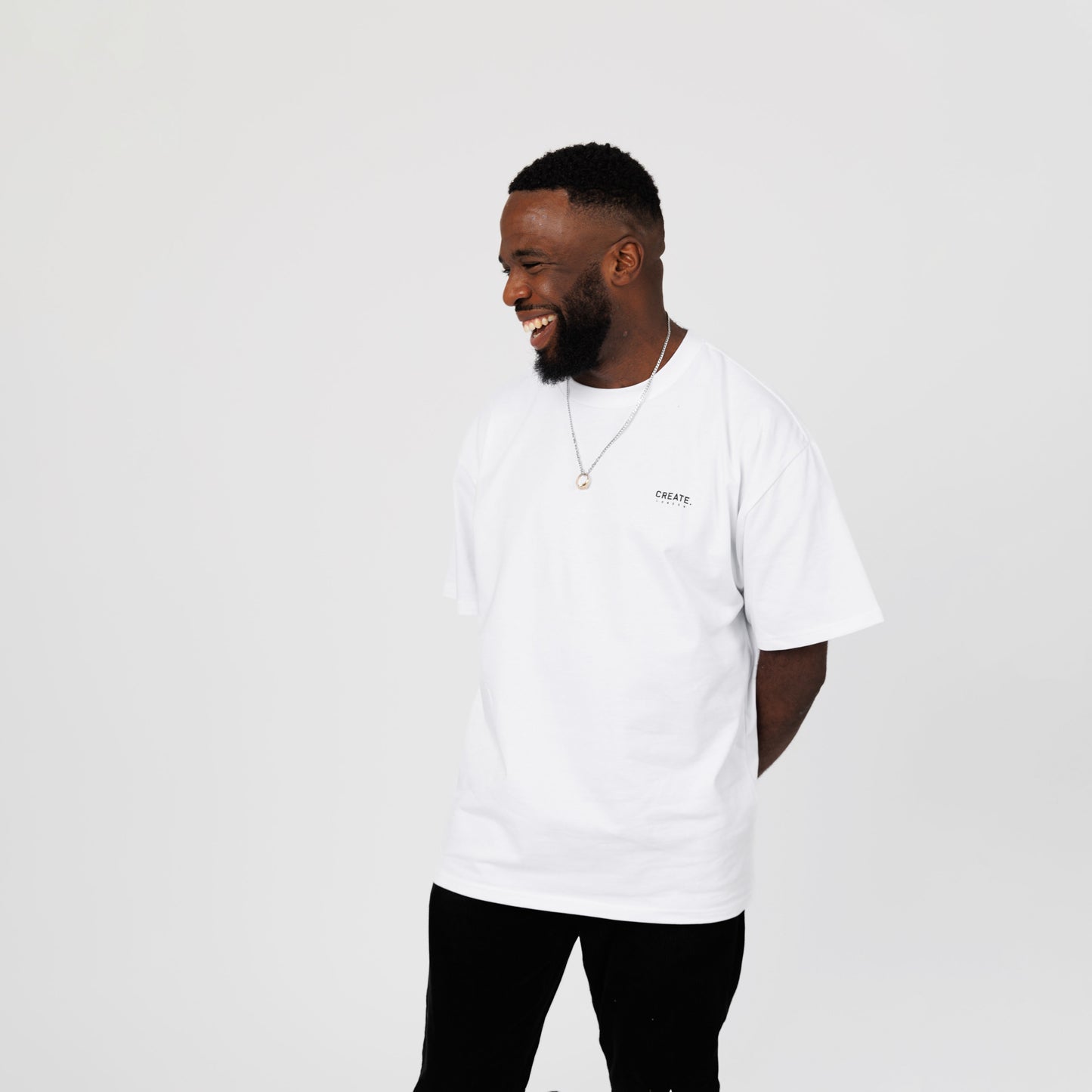 Creative 'Wormhole' T-Shirt (Faded White)