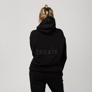 CREATE. London Studio Hood (Black on Black)