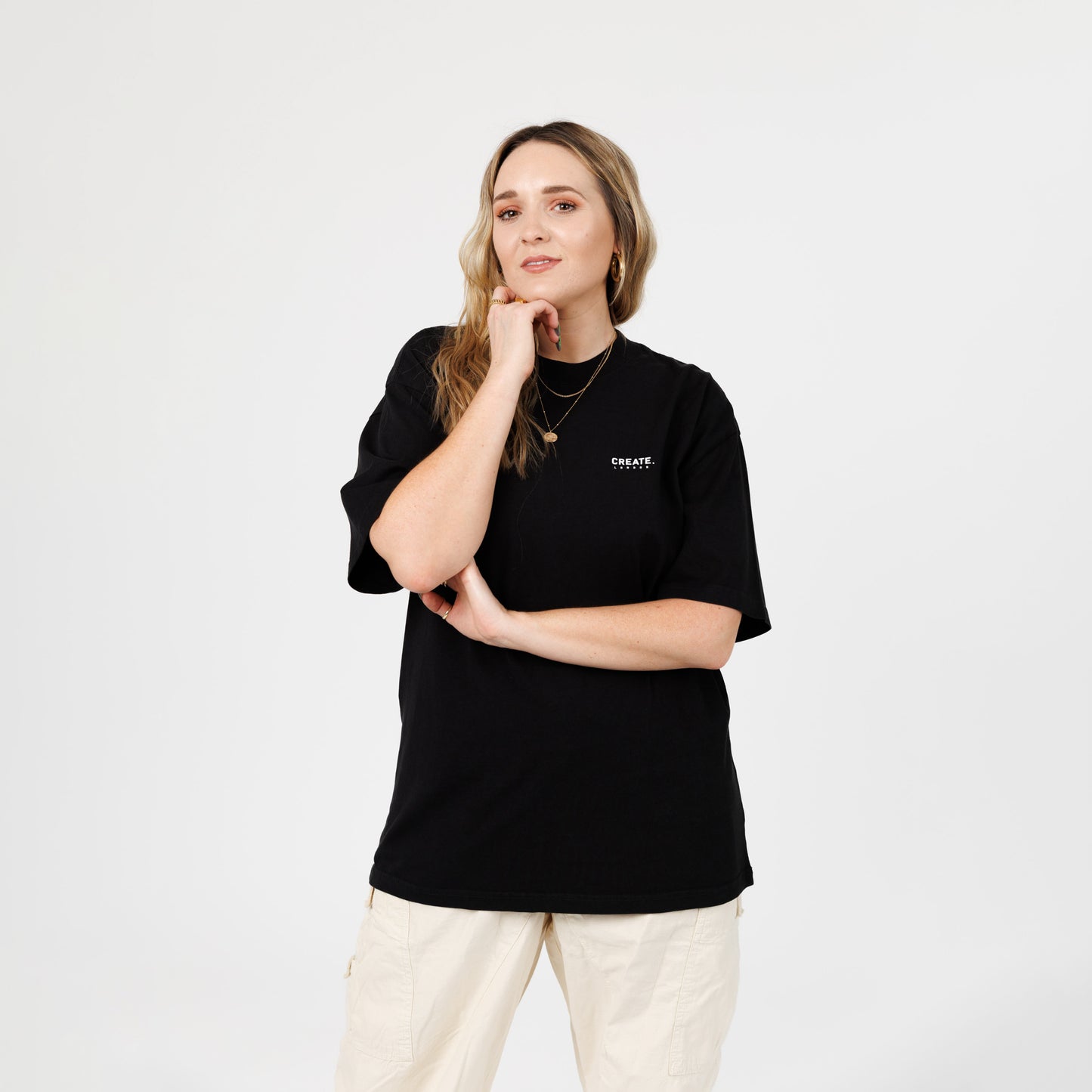 Creative 'Wormhole' T-Shirt (Faded Black)