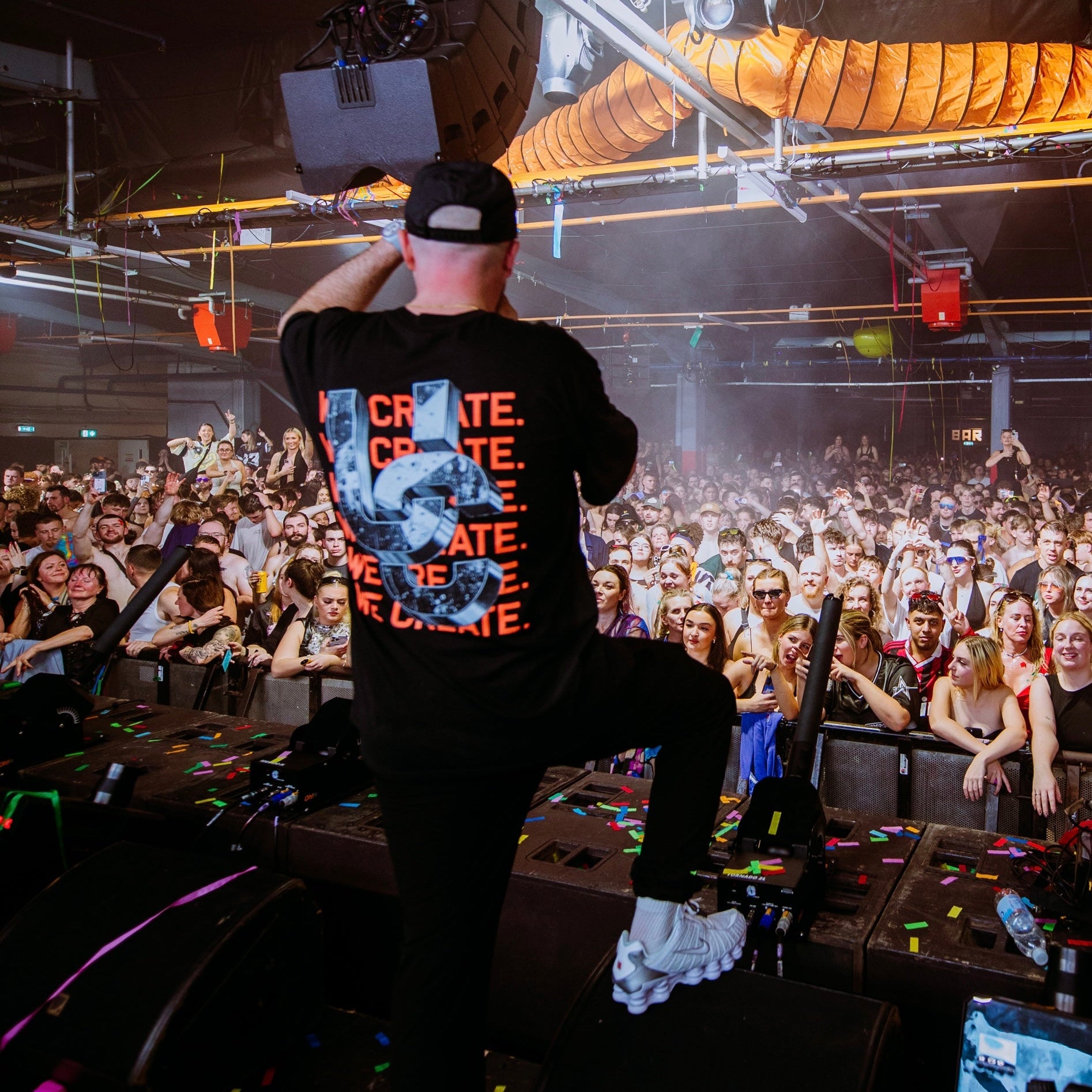 We Create 3D UC AW25 T-Shirt Black / Orange)