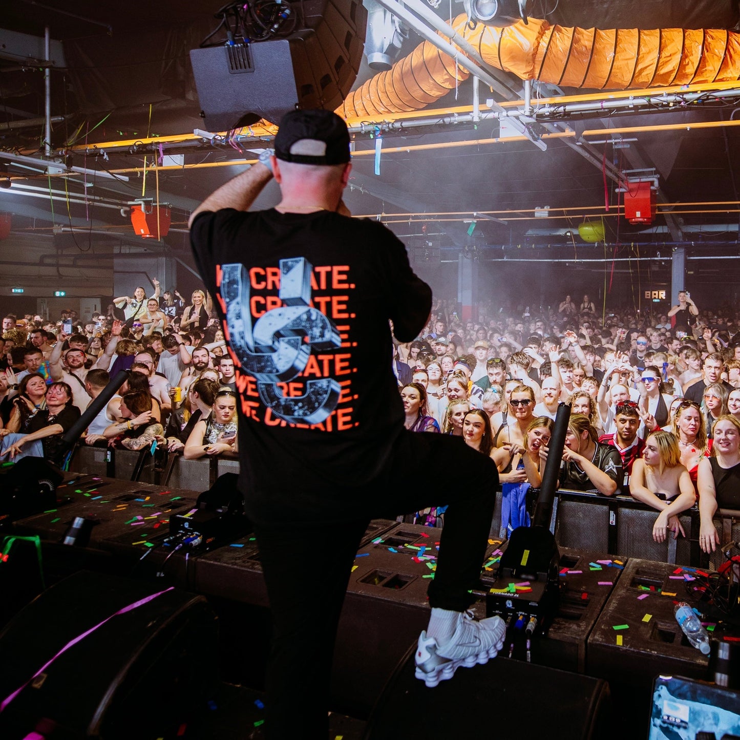 We Create 3D UC AW25 T-Shirt Black / Orange)