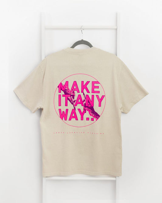 MIA Artist Faded T-shirt (Bone / Pink)