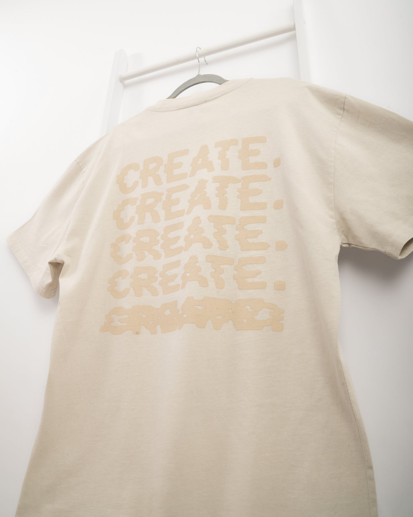 Glitch T Shirt (Faded Bone)