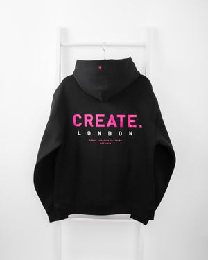 CREATE. London Heritage Hood (Black / Pink)