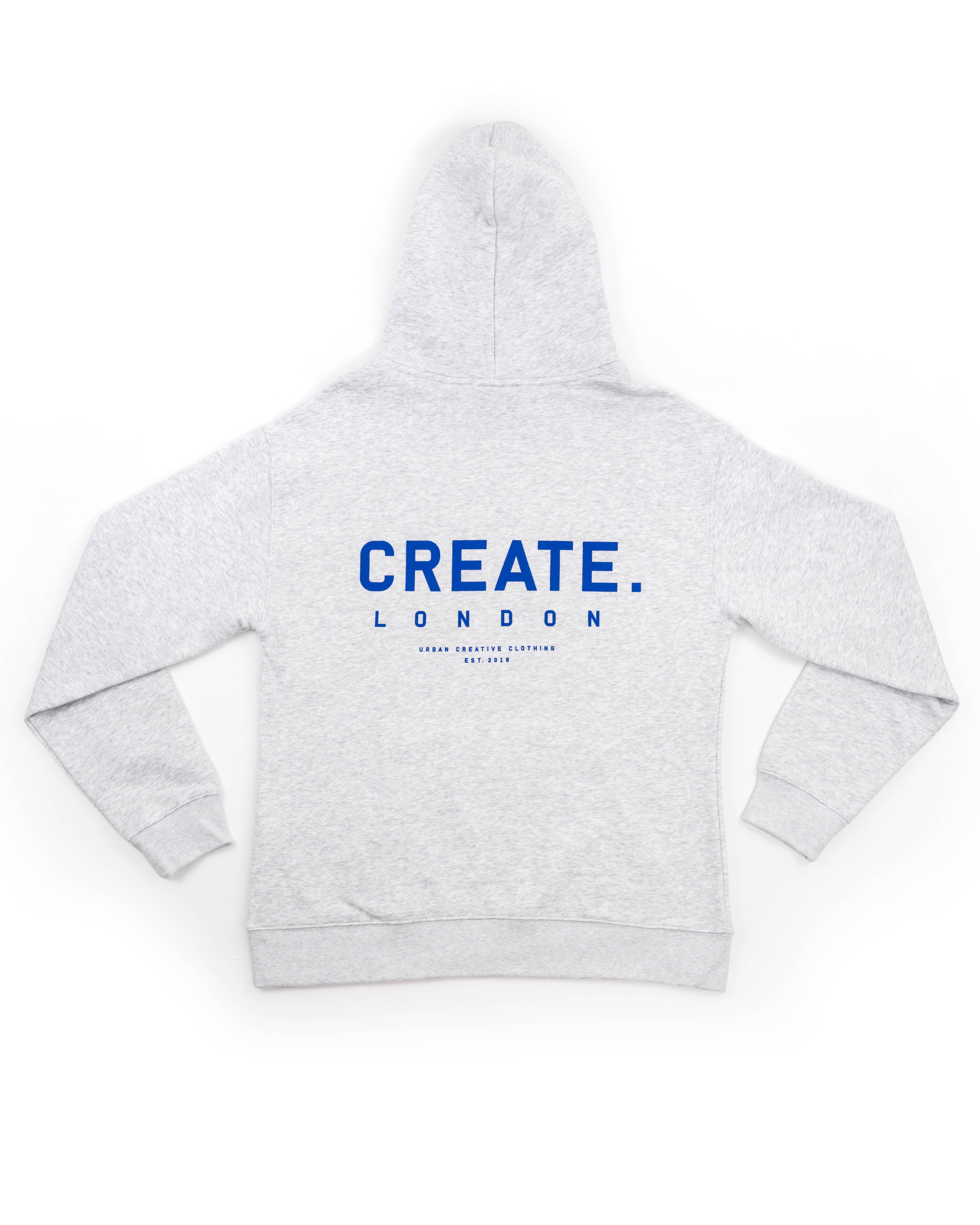 CREATE. London Heritage Hood (Heather Grey / Royal Blue)