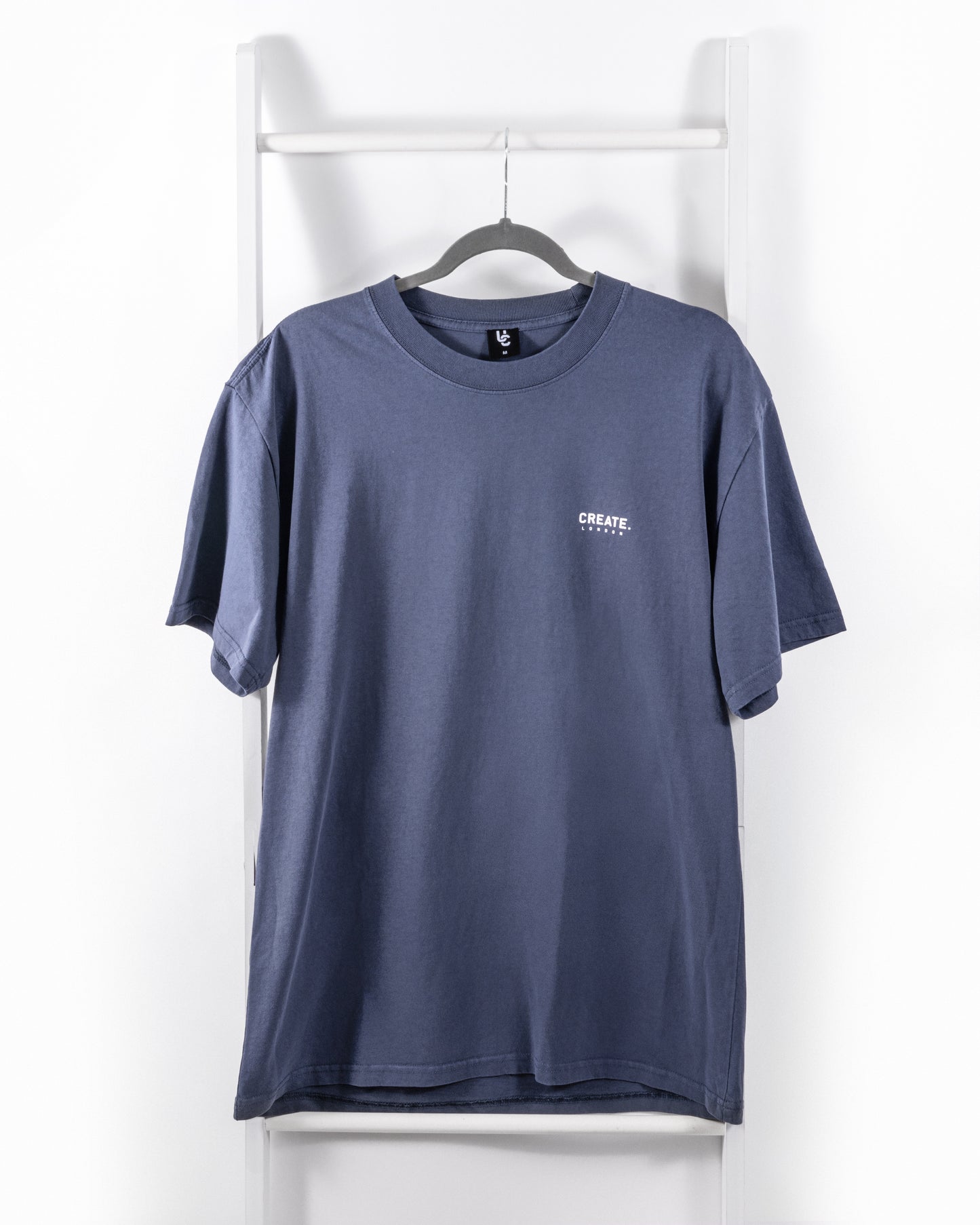 Creative 'Wormhole' T-Shirt (Faded Indigo)
