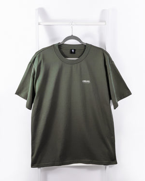Creative 'Wormhole' Heavy T-Shirt (Cypress Green)