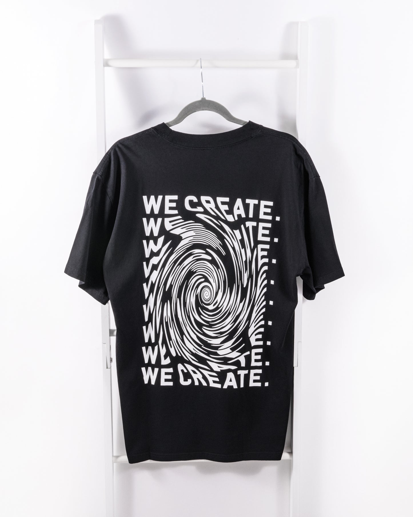 Creative 'Wormhole' T-Shirt (Faded Black)