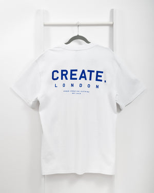 CREATE. London Heritage T-Shirt (White/Blue)