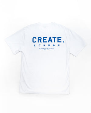 CREATE. London Heritage T-Shirt (White/Blue)