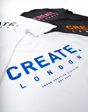 CREATE. London Heritage T-Shirt (White/Blue)