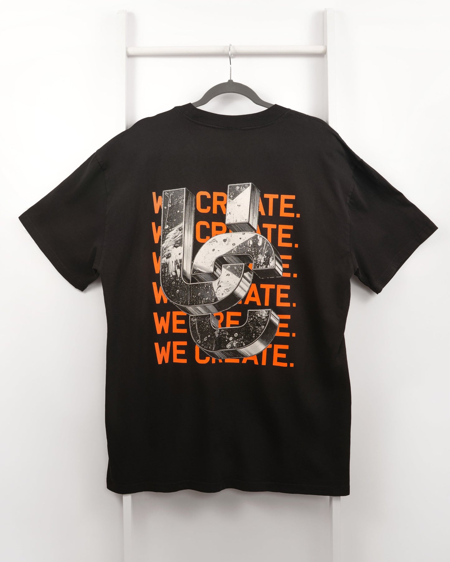 We Create 3D UC AW25 T-Shirt Black / Orange)