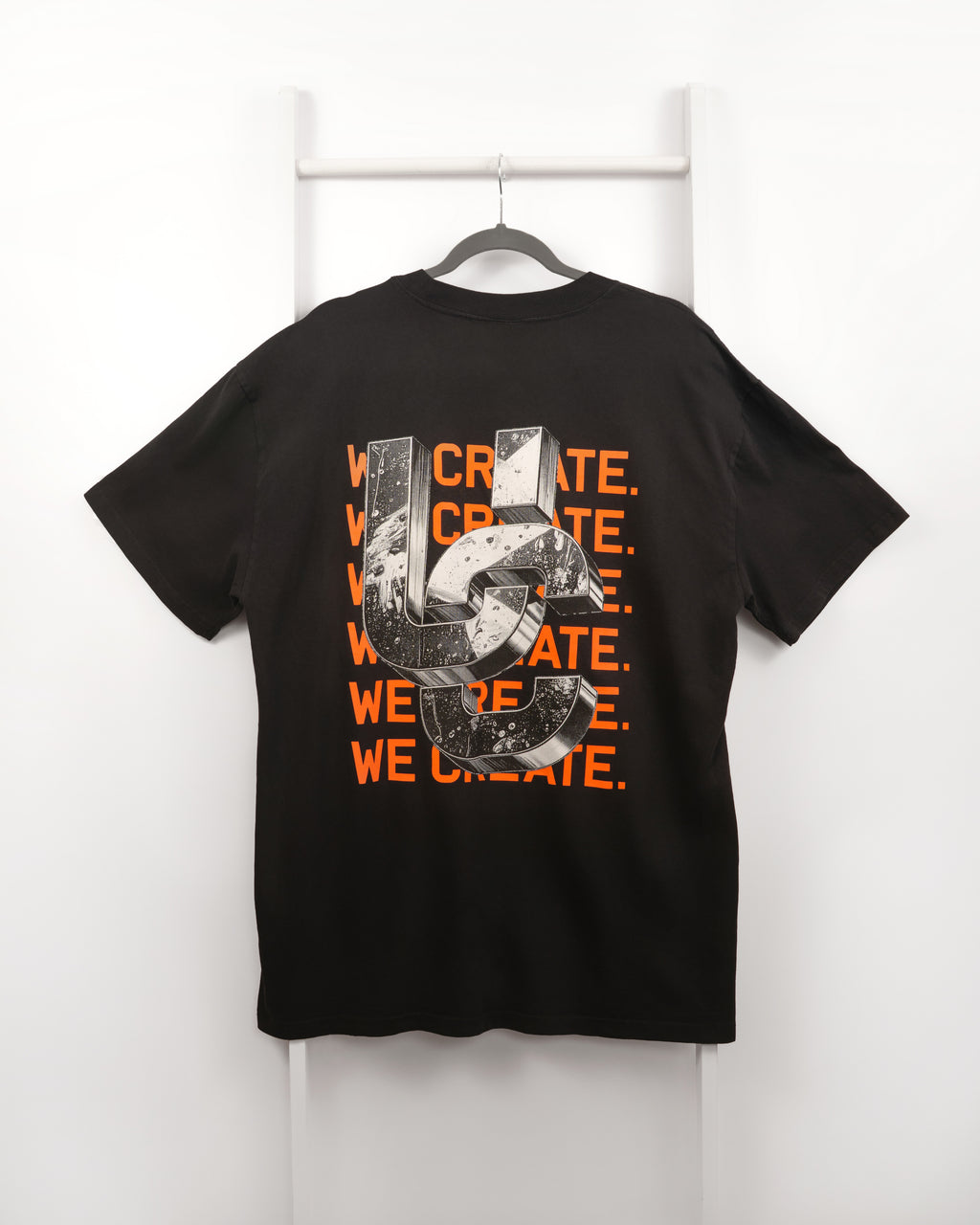 We Create 3D UC AW25 T-Shirt Black / Orange)