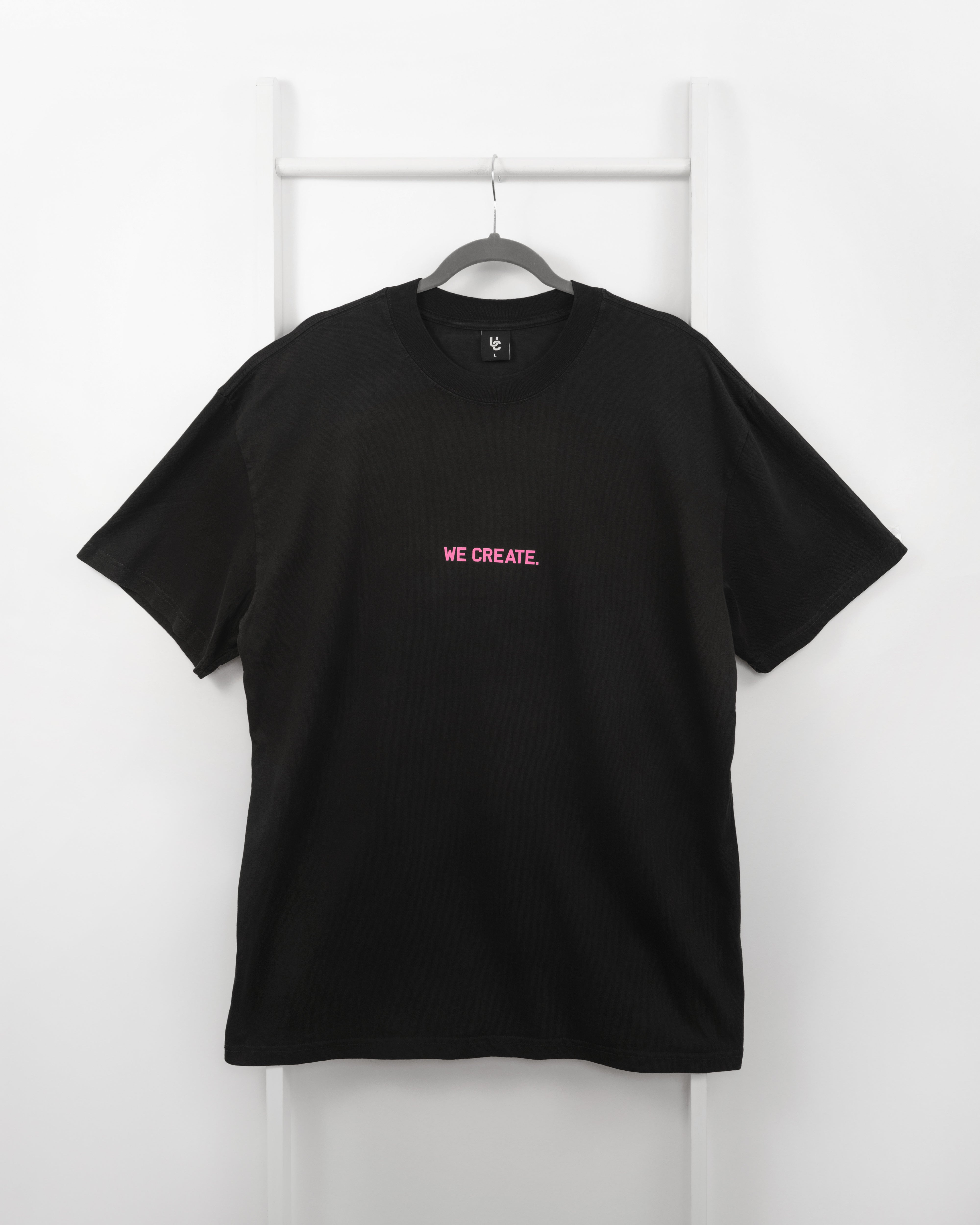 We Create 3D UC AW25 T-Shirt (Black / Pink)