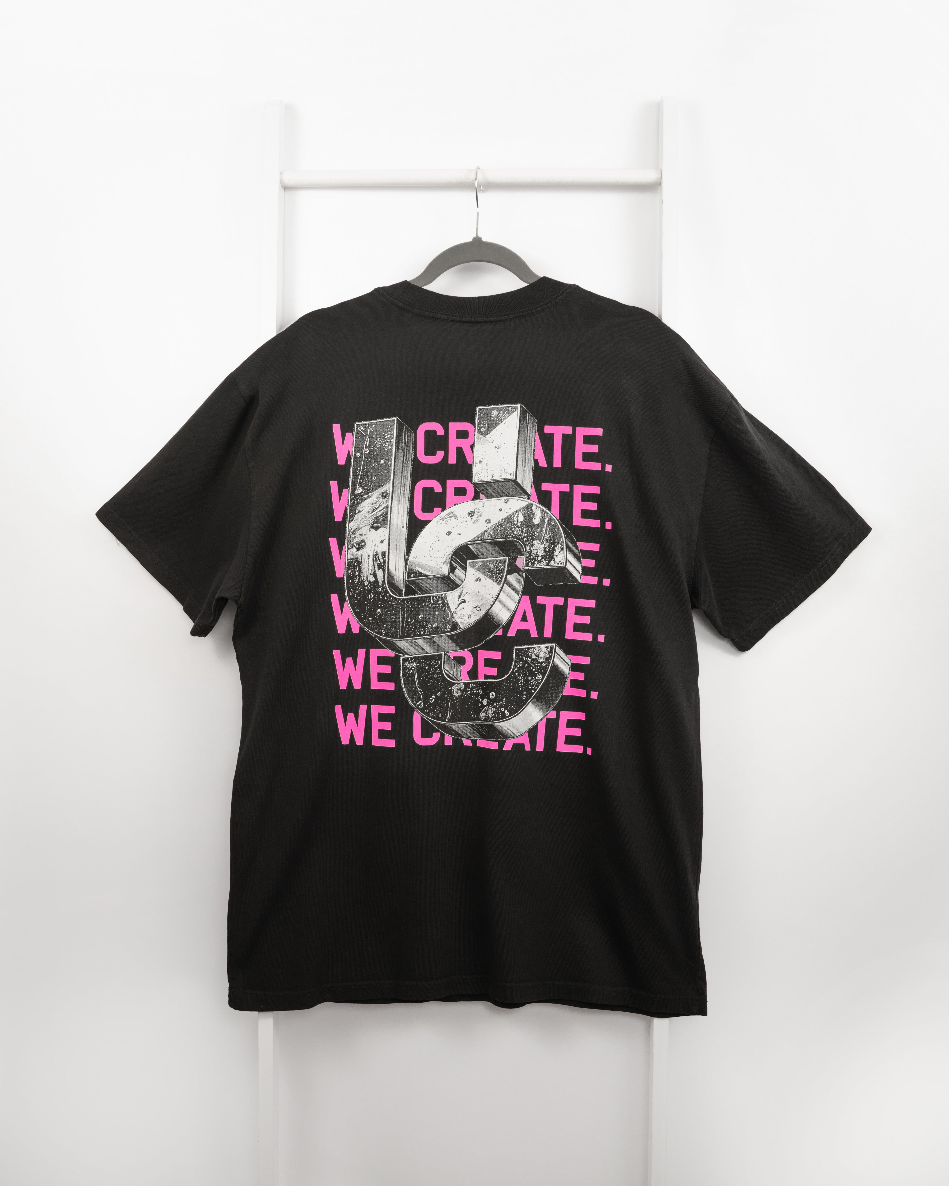 We Create 3D UC AW25 T-Shirt (Black / Pink)