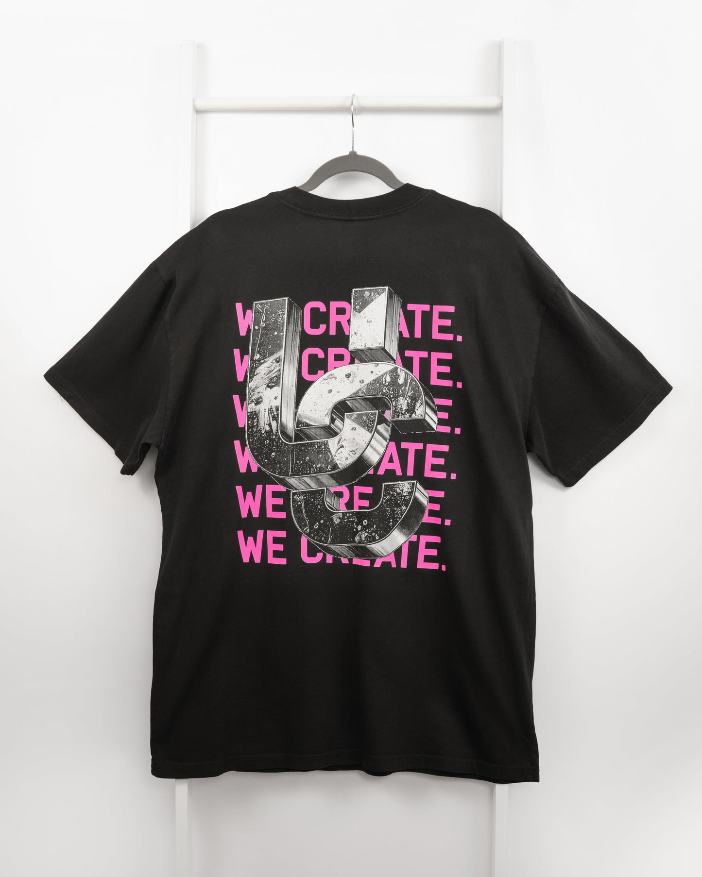 We Create 3D UC AW25 T-Shirt (Black / Pink)