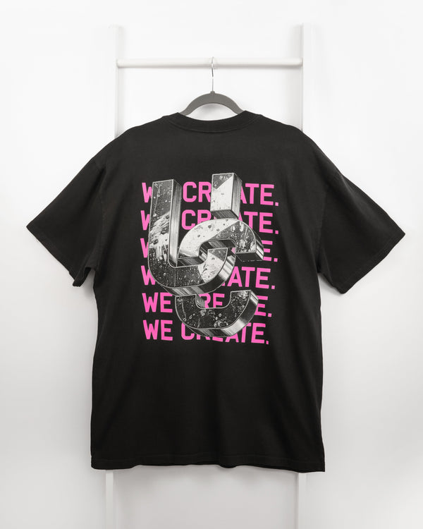 We Create 3D UC AW25 T-Shirt (Black / Pink)