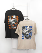 We Create 3D UC AW25 T-Shirt Black / Orange)