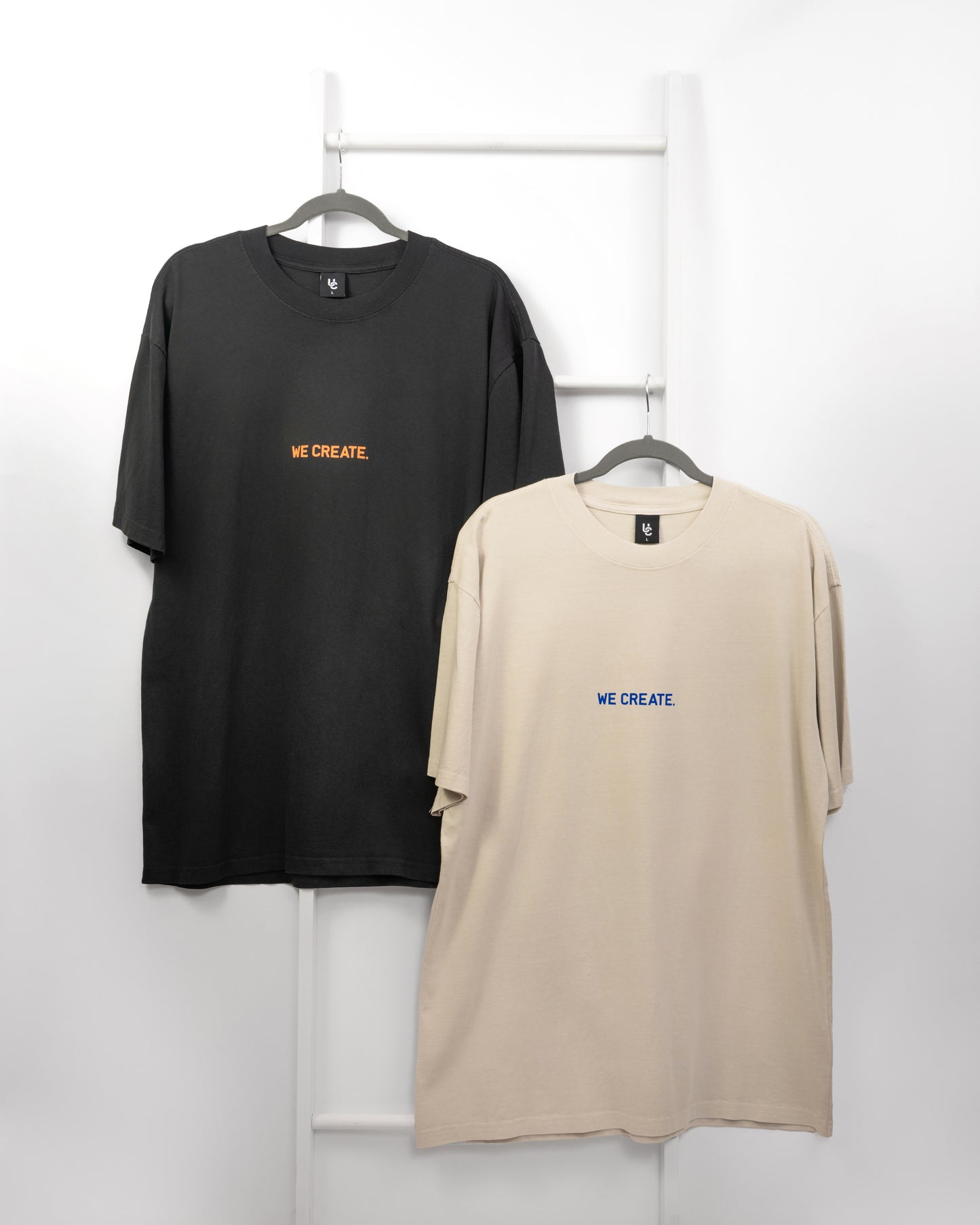 We Create 3D UC AW25 T-Shirt (Bone / Blue)