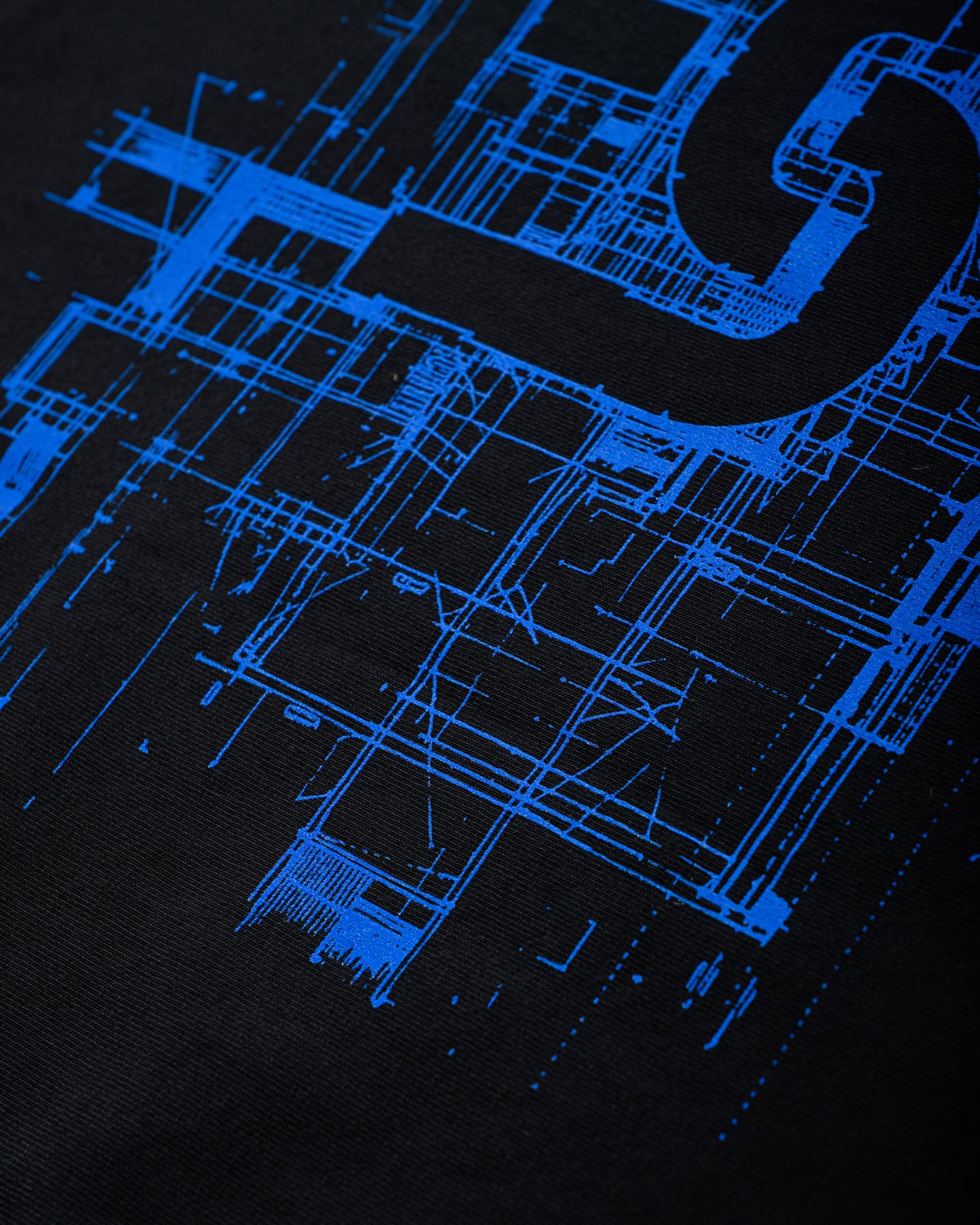 Blueprint T-Shirt (Black / Blue)