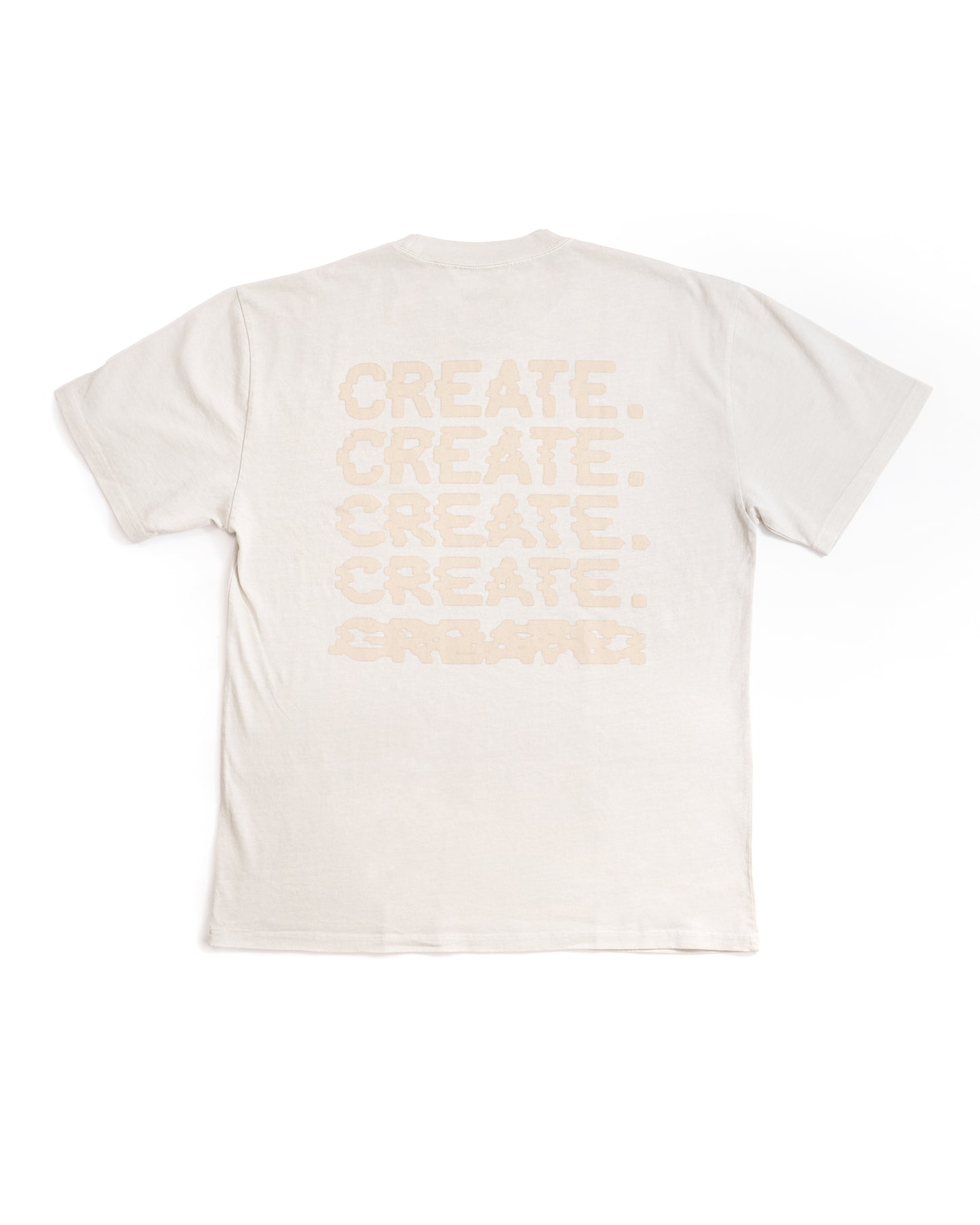 Glitch T Shirt (Faded Bone)