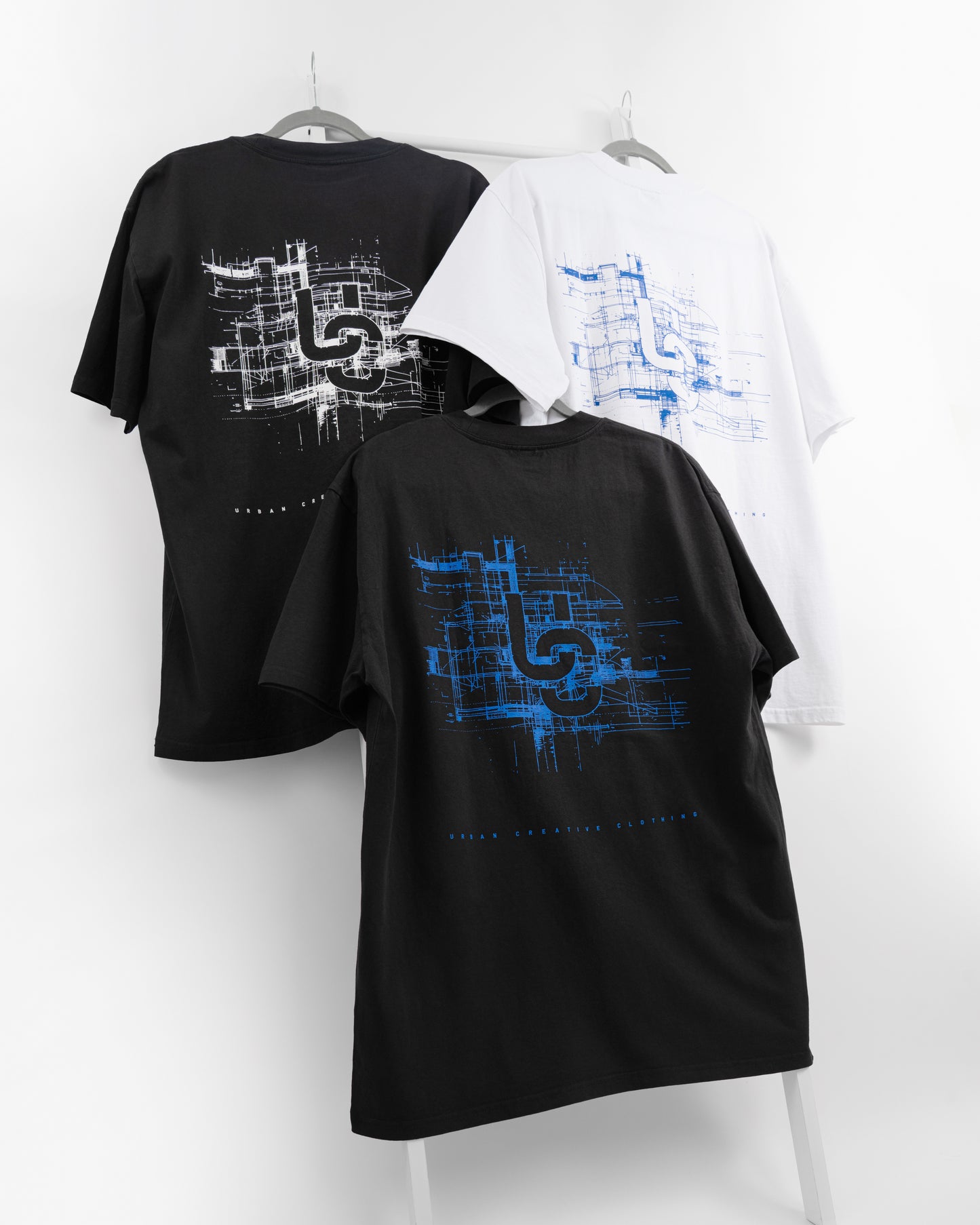 Blueprint T-Shirt (Black / Blue)