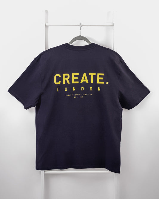 Heritage Summer 2026 T-Shirt - Deep Navy/Yellow