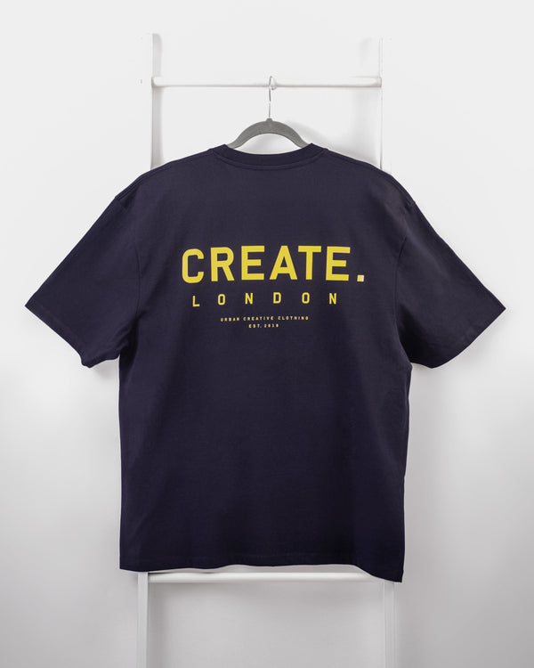 Heritage Summer 2026 T-Shirt - Deep Navy/Yellow