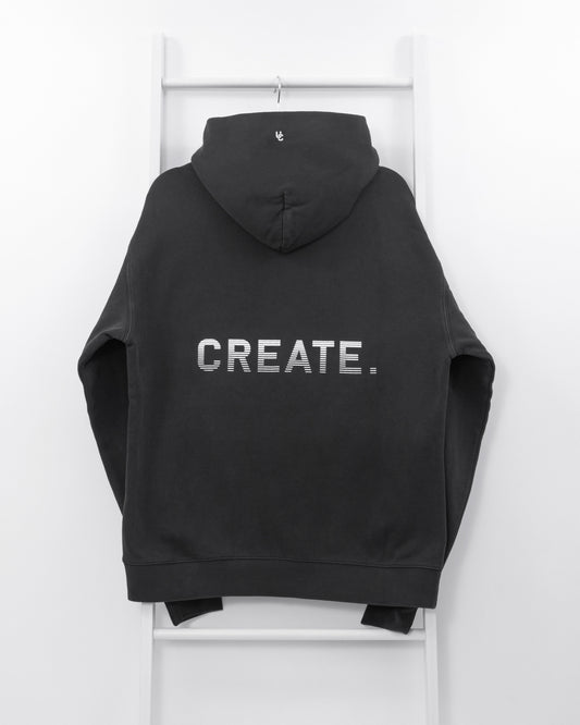 CREATE. Essentials Hood (Faded Black)