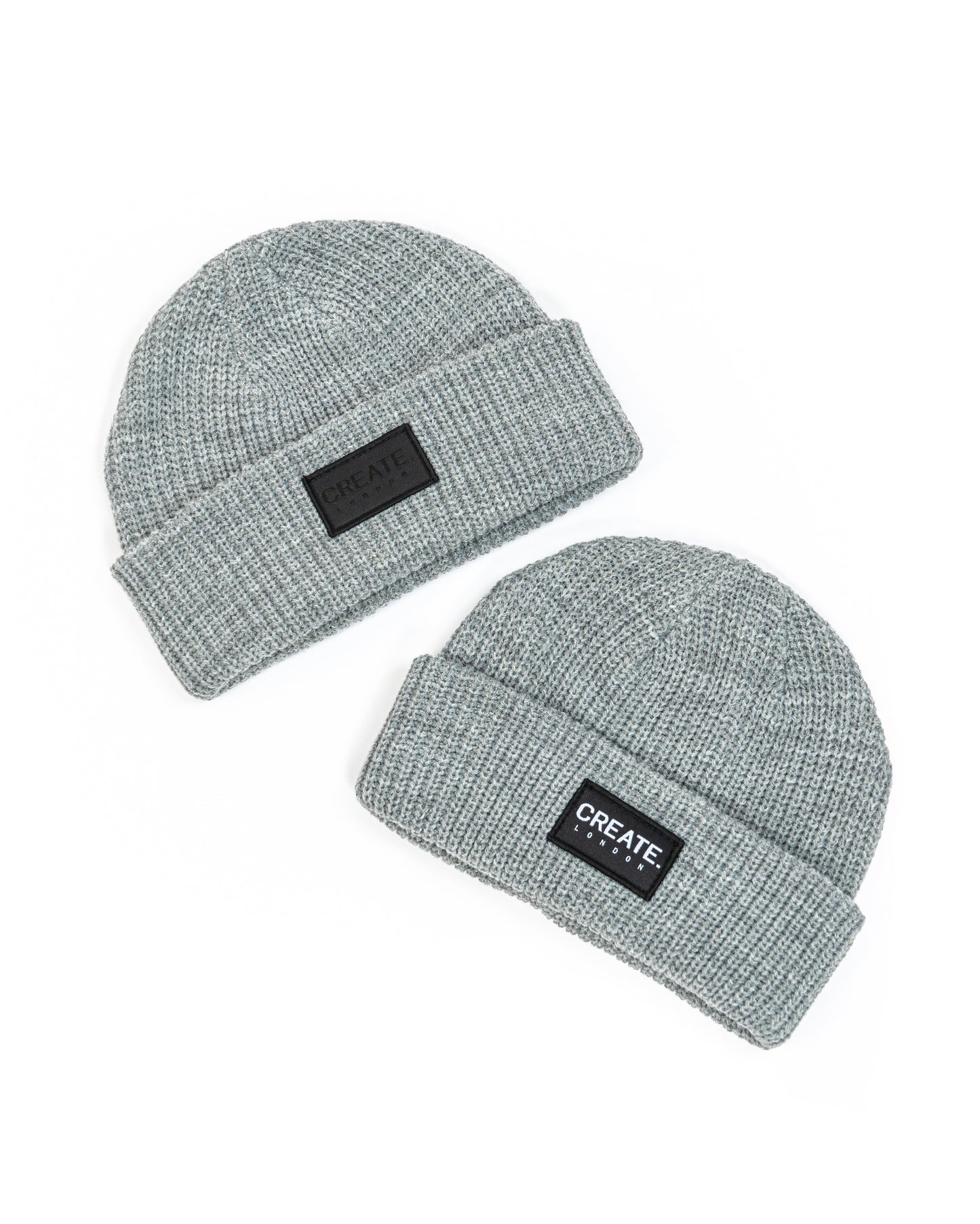 Create. London Cable Beanie - Grey