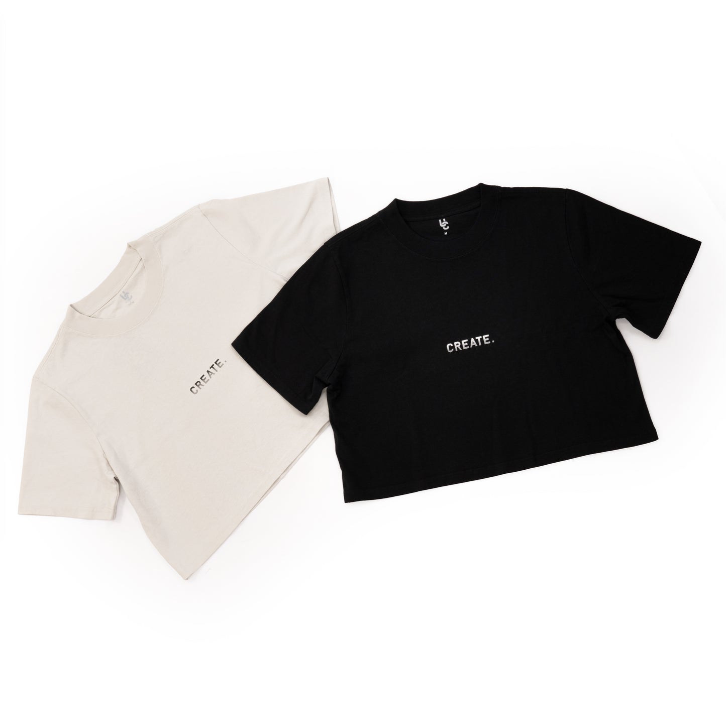 CREATE. Essentials Crop T (Faded Black)