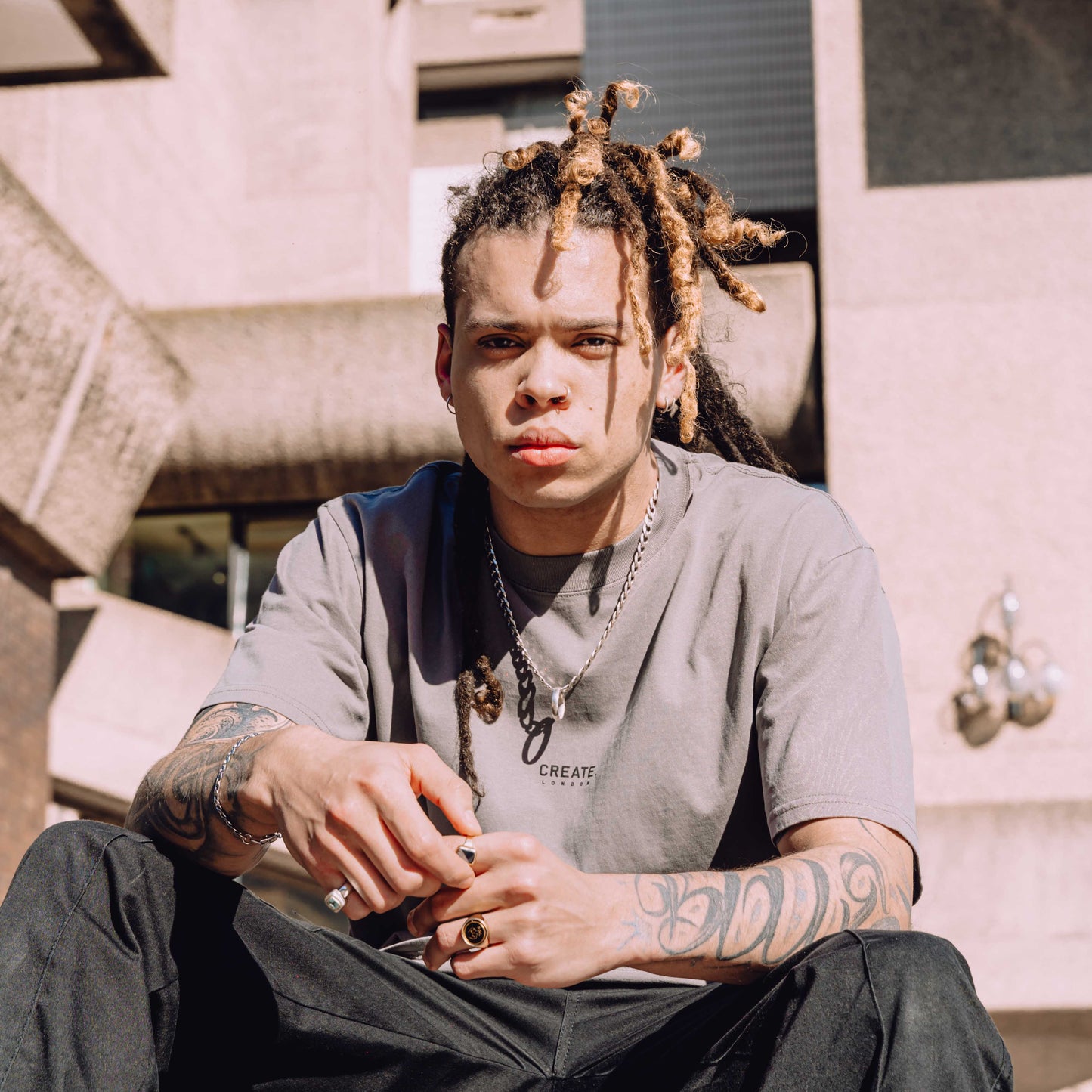 Heritage 25 T-Shirt (Faded Grey / Black)