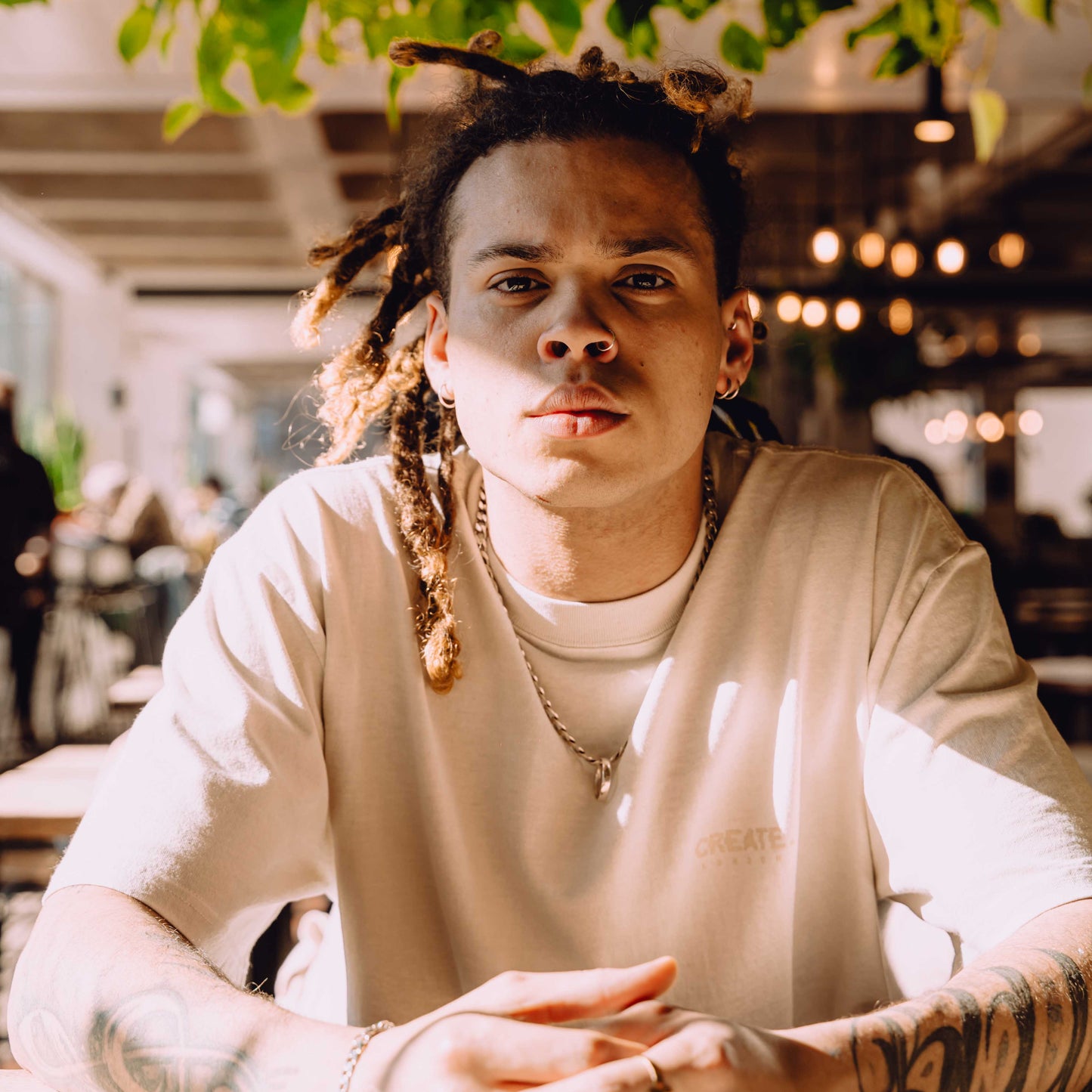 Glitch T Shirt (Faded Bone)