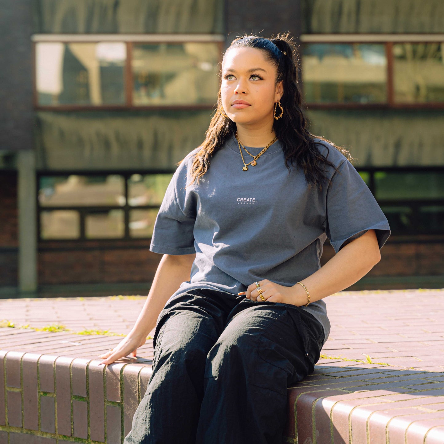 Heritage 25 T-Shirt (Faded Blue / White)