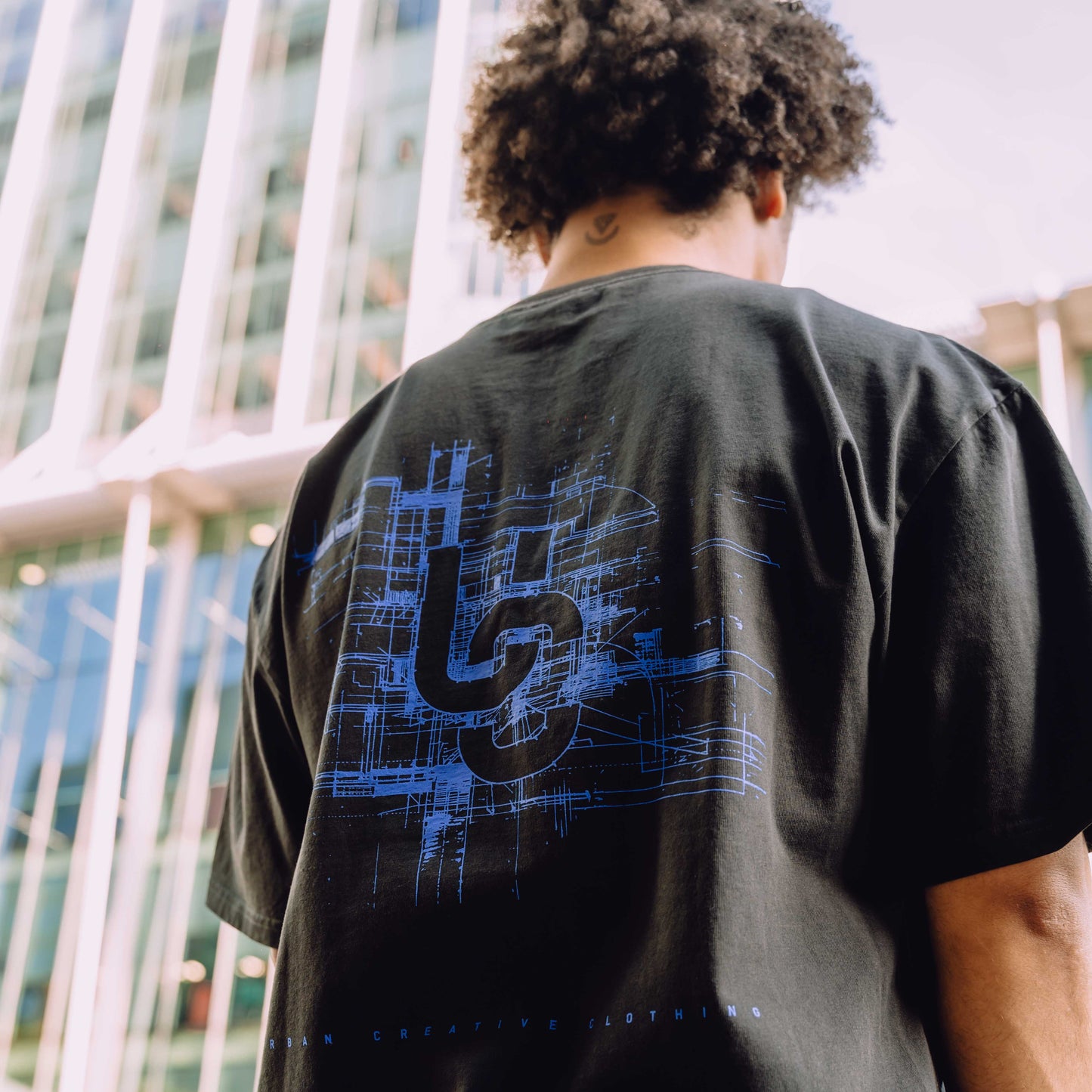 Blueprint T-Shirt (Black / Blue)