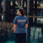 Heritage 25 T-Shirt (Faded Blue / White)