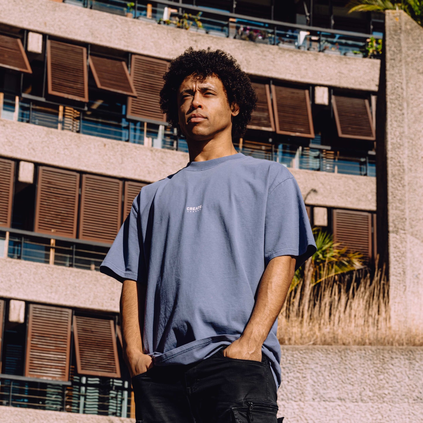 Heritage 25 T-Shirt (Faded Blue / White)