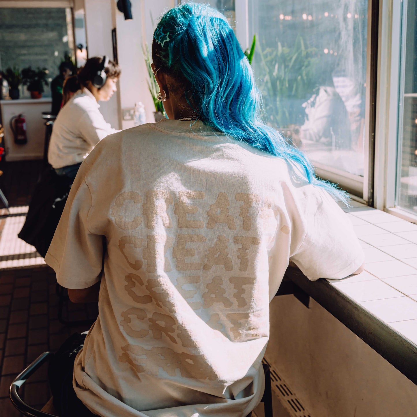 Glitch T Shirt (Faded Bone)