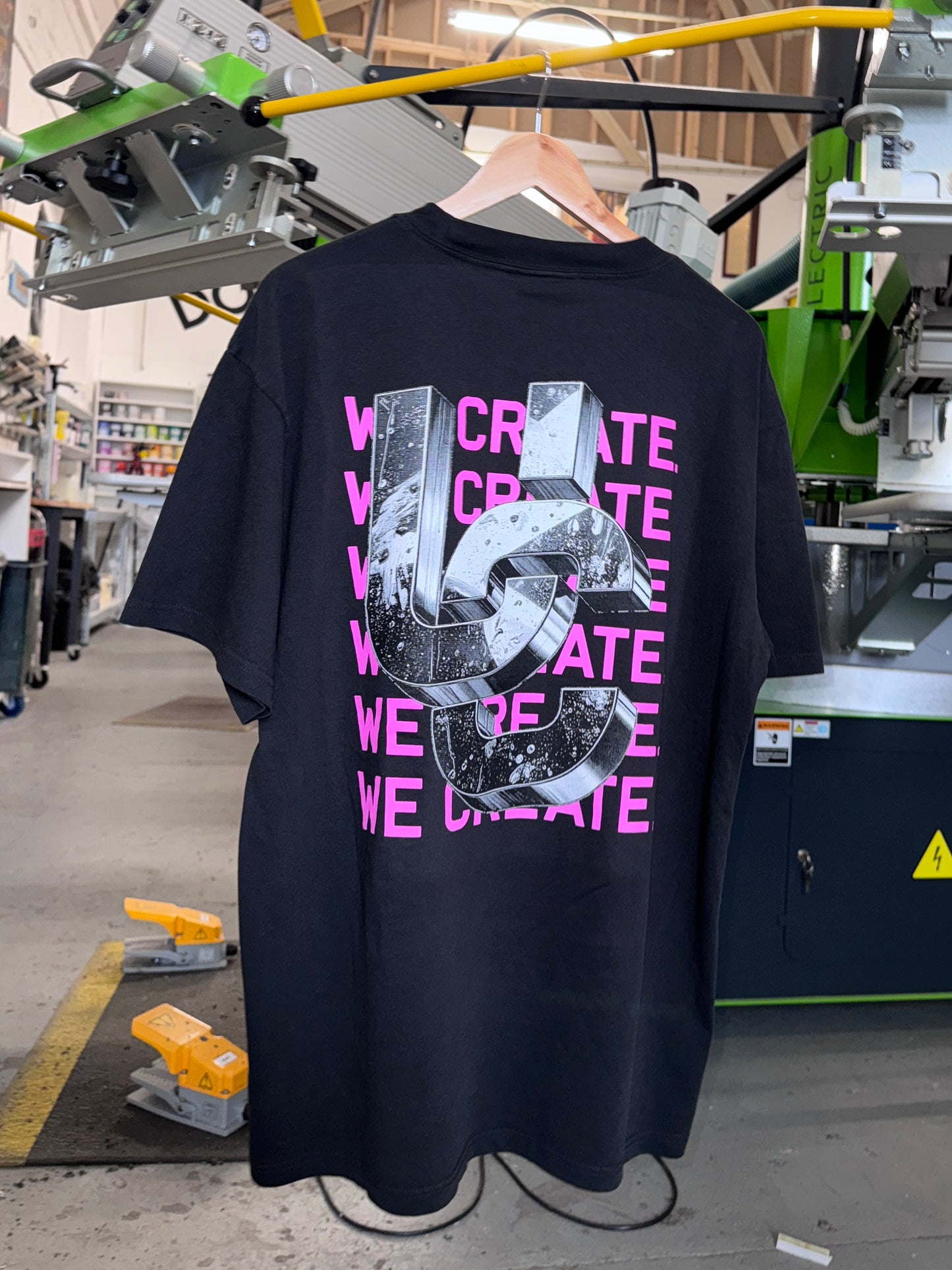 We Create 3D UC AW25 T-Shirt (Black / Pink)