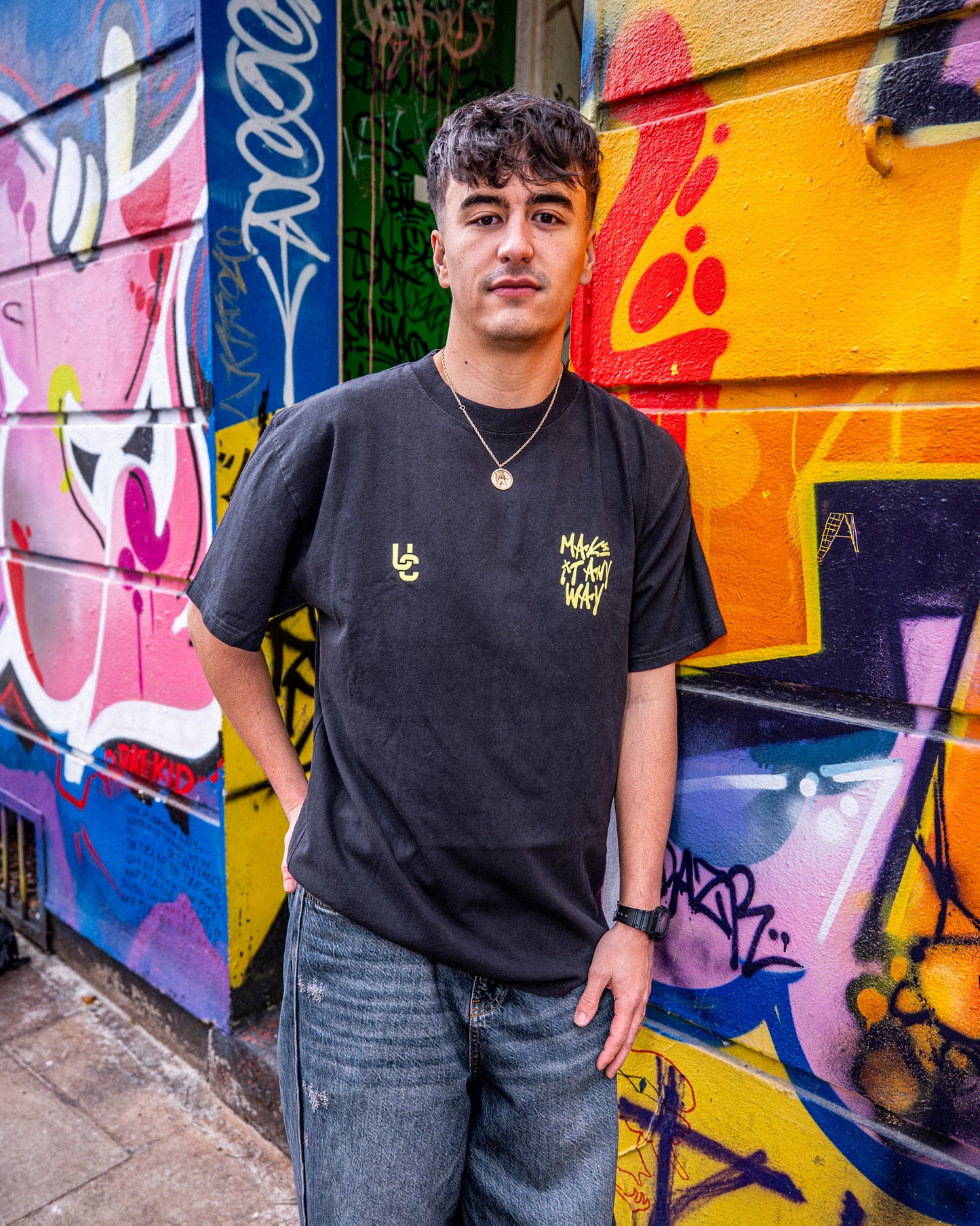MIA AW25 T-Shirt (Black / Lime Yellow)
