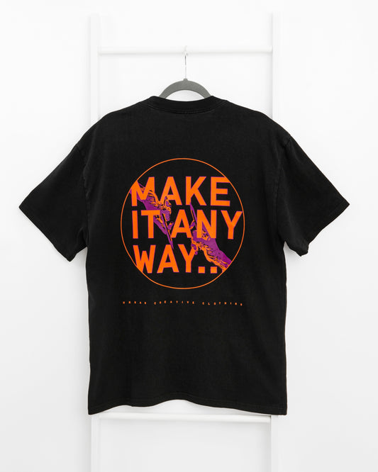 MIA Artist Faded T-shirt (Black / Orange)